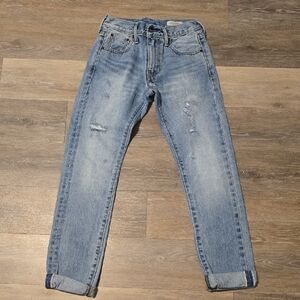 Levi's Blue Denim with Yellow Stitching